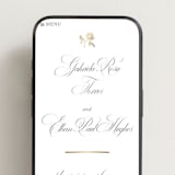 "Here With You" - Wedding Website in Classic Bride by Design Lotus - Mobile Layout