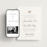 "Here With You" - Wedding Website in Classic Bride by Design Lotus - Match Your Stationery
