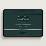 "Style and grace" - Wedding Website in Forest by Stacey Meacham - Desktop Design
