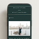 "Style and grace" - Wedding Website in Forest by Stacey Meacham - Mobile Layout