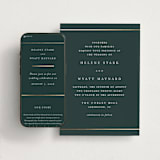 "Style and grace" - Wedding Website in Forest by Stacey Meacham - Match Your Stationery