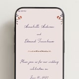"Together in Bloom" - Wedding Website in Wisteria by Monika Konieczna - Mobile Layout
