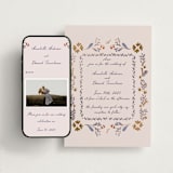 "Together in Bloom" - Wedding Website in Wisteria by Monika Konieczna - Match Your Stationery