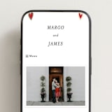 "Amore" - Wedding Website in Snow by Ani Somi - Mobile Layout