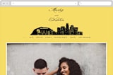 "Big City - Los Angeles" - Wedding Website in Lemondrop by Hooray Creative - Desktop Design