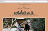 "Big City - Atlanta" - Wedding Website in Georgia Peach by Hooray Creative - Desktop Design