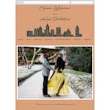 "Big City - Atlanta" - Wedding Website in Georgia Peach by Hooray Creative - Guest Management