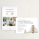 "Golden Gate Bridge" - Wedding Website in Gold by Hooray Creative - Match Your Stationery