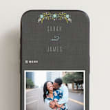 "Botanical Blooms" - Wedding Website in Mint by Kristie Kern - Mobile Layout