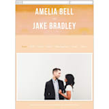 "Ombre" - Wedding Website in Mandarin by Dean Street - Guest Management