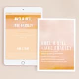 "Ombre" - Wedding Website in Mandarin by Dean Street - Match Your Stationery