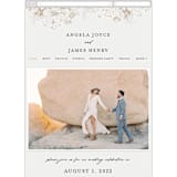 "Sketched Flora" - Wedding Website in Cream by Paper Raven Co. - Mobile Layout