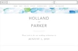 "Sea Glass" - Wedding Website in Ocean by Hudson meet Rose - Desktop Design