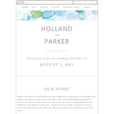 "Sea Glass" - Wedding Website in Ocean by Hudson meet Rose - Guest Management
