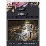 "Midnight Blooms" - Wedding Website in Payne Grey by Bonjour Paper - Mobile Layout
