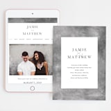 "set in stone" - Wedding Website in Granite by raven erebus - Match Your Stationery