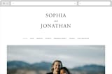 "The Minimalist" - Wedding Website in Air by lulu and isabelle - Desktop Design