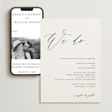 "We Do" - Wedding Website in Ink by lulu and isabelle - Match Your Stationery
