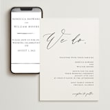 "We Do" - Wedding Website in Ink by lulu and isabelle - Match Your Stationery