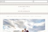 "Simply Grand" - Wedding Website in Dove by Hooray Creative - Desktop Design