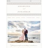 "Simply Grand" - Wedding Website in Dove by Hooray Creative - Mobile Layout