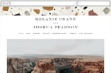 "Terrazzo Frame" - Wedding Website in Mustard by Amy Payne - Desktop Design