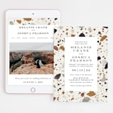 "Terrazzo Frame" - Wedding Website in Mustard by Amy Payne - Match Your Stationery