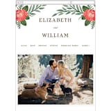 "Nature's Crest" - Wedding Website in Forest by Paper Sun Studio - Mobile Layout