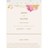 "desert chic" - Wedding Website in Blush by AK Graphics - Mobile Layout