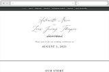 "Antoinette" - Wedding Website in Ivory by lulu and isabelle - Desktop Design