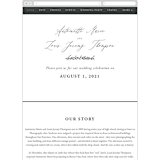"Antoinette" - Wedding Website in Ivory by lulu and isabelle - Mobile Layout