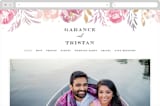 "Grand Bloom" - Wedding Website in Mauve by Bonjour Paper - Desktop Design