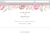"Grand Bloom" - Wedding Website in Mauve by Bonjour Paper - Desktop Design