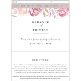 "Grand Bloom" - Wedding Website in Mauve by Bonjour Paper - Mobile Layout