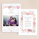 "Grand Bloom" - Wedding Website in Mauve by Bonjour Paper - Match Your Stationery
