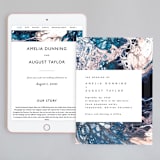 "swirl" - Wedding Website in Celestial by Alethea and Ruth - Match Your Stationery