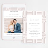 "Tara" - Wedding Website in Blush by Kampai Designs - Match Your Stationery