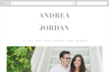 "Simplicity" - Wedding Website in Smoke by Amy Ngo - Desktop Design