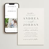 "Simplicity" - Wedding Website in Smoke by Amy Ngo - Match Your Stationery