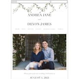 "Watercolor Wreath" - Wedding Website in Linen by Katrina Crouch - Guest Management
