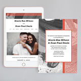 "Alexis" - Wedding Website in Coral by Calee A.H. Cecconi - Match Your Stationery