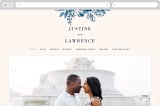"Southern Comfort" - Wedding Website in French Blue by Chris Griffith - Desktop Design
