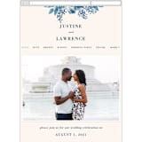 "Southern Comfort" - Wedding Website in French Blue by Chris Griffith - Mobile Layout