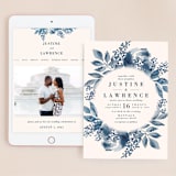 "Southern Comfort" - Wedding Website in French Blue by Chris Griffith - Match Your Stationery