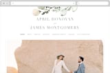"Romantic Eucalyptus" - Wedding Website in Sage by Petra Kern - Desktop Design