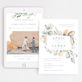 "Romantic Eucalyptus" - Wedding Website in Sage by Petra Kern - Match Your Stationery