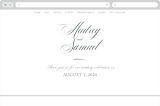 "Roman Shade" - Wedding Website in Evergreen by Carrie ONeal - Desktop Design
