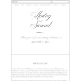 "Roman Shade" - Wedding Website in Evergreen by Carrie ONeal - Guest Management