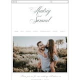 "Roman Shade" - Wedding Website in Evergreen by Carrie ONeal - Mobile Layout