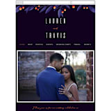 "Fire and Ice" - Wedding Website in Fire by Jessica Corliss - Mobile Layout